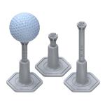 Adjustable Rubber Golf Tees for Indoor Practice