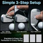 450 Pcs Golf Club Labels and Reflective Dot Stickers