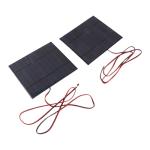2pcs Polycrystalline Solar Panel Cell Power Module - DC5V 500mA for DIY Projects, High Efficiency Solar Charger with 100cm Cable