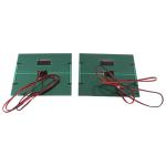 2pcs Polycrystalline Solar Panel Cell Power Module - DC5V 500mA for DIY Projects, High Efficiency Solar Charger with 100cm Cable
