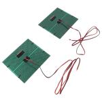 2pcs Polycrystalline Solar Panel Cell Power Module - DC5V 500mA for DIY Projects, High Efficiency Solar Charger with 100cm Cable
