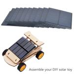 Ailejia 10pcs Mini High Efficiency Polycrystalline Solar Panel 3V 125mA 52mm x 52mm/2" x 2" for DIY Solar Light Phone Charger Flashlight