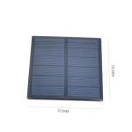 10pcs Epoxy Solar Panel 5.5V 190mA Mini Polycrystalline Solar Cell Panel 70mm x 70mm/2.76" x 2.76" for Solar Power Mini Solar Cells DIY Solar Light Phone Charger Flashlight