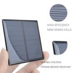 10pcs Epoxy Solar Panel 5.5V 190mA Mini Polycrystalline Solar Cell Panel 70mm x 70mm/2.76" x 2.76" for Solar Power Mini Solar Cells DIY Solar Light Phone Charger Flashlight