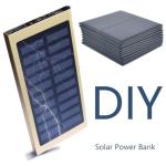 Ailejia 10pcs Mini High Efficiency Polycrystalline Solar Panel 3V 125mA 52mm x 52mm/2" x 2" for DIY Solar Light Phone Charger Flashlight