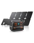 EBL 300W Portable Power Station with 40W Foldable Solar Panel, 300W Solar Generator Backup Battery Power Supply with Portable Solar Charger Kit for RV Outdoor Camping Traveling