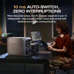 EF ECOFLOW Solar Generator DELTA 3 Classic with 220W Solar Panel, 1024Wh LiFePO4 Battery Portable Power Station, 1800W AC/100W USB-C Output (3600W Surge), 1 Hr Fast Charge for Home, Camping, RV