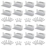 SUNMAK 16 Units per Set Solar Panel Mounting Z Brackets, Solar Panel Mounting Brackets Lightweight Aluminum Corrosion-Free for RVs, Trailers, Boats, Yachts, Wall and Other Off Gird Roof