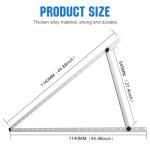 Solar Panel Mount Brackets, 2 Sets 45 inch Adjustable with Foldable Tilt Legs, Suitable for 2-4pcs 180 200 300 400 500 Watt Solar Panel for Roof, RV, Boat, and Off-Grid