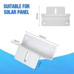 ECO-WORTHY 16 Units Solar Panel Mounting Brackets,Z Bracket Sets Lightweight Aluminum Corrosion-Free for RV, Trailer, Boat, Yachs, Wall and Other Off Gird Roof,4 Set of 4 Units