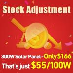 DOKIO 300W Portable Foldable Solar Panel Kit