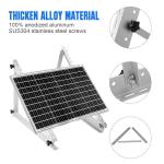 Solar Panel Mount Brackets, 2 Sets 45 inch Adjustable with Foldable Tilt Legs, Suitable for 2-4pcs 180 200 300 400 500 Watt Solar Panel for Roof, RV, Boat, and Off-Grid