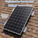 HULKNPE Z Brackets Solar Panel Mounting Kit (16 Pack) Heavy Duty Multi-Slot Aluminum Corrosion-Resistant for RV, Boat, Roof, Off-Grid & Solar Panel Hold Down