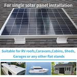 SUNMAK 16 Units per Set Solar Panel Mounting Z Brackets, Solar Panel Mounting Brackets Lightweight Aluminum Corrosion-Free for RVs, Trailers, Boats, Yachts, Wall and Other Off Gird Roof