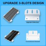 HULKNPE Z Brackets Solar Panel Mounting Kit (16 Pack) Heavy Duty Multi-Slot Aluminum Corrosion-Resistant for RV, Boat, Roof, Off-Grid & Solar Panel Hold Down
