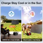 DOKIO 800W Monocrystalline Solar Panels for Off-Grid Charging