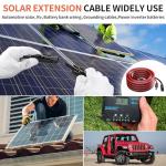 energeaster 10AWG Solar Extension Cable with Pair of Connectors Solar Panel Adaptor Kit Tool, Solar Panel Extension Cable,10 Gauge Wire,Red and Black(30FT Red + 30FT Black)