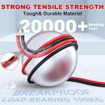 Vansdon 2x50 Feet Solar Panel Extension Cable- 10AWG Solar Cable Solar Panel Cable with Female and Male Waterproof Connectors for RV, Photovoltaic Systems