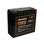 NERMAK 12V 20Ah Lithium LiFePO4 Deep Cycle Battery, 2000+ Cycles Lithium Iron Phosphate Rechargeable Battery for Solar Power, Lighting, Outdoor camping, Power Wheels, Fish Finder, Built-in 20A BMS
