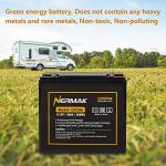 NERMAK 12V 20Ah Lithium LiFePO4 Deep Cycle Battery, 2000+ Cycles Lithium Iron Phosphate Rechargeable Battery for Solar Power, Lighting, Outdoor camping, Power Wheels, Fish Finder, Built-in 20A BMS