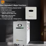 Dawnice 48V 314Ah LifePO4 Lithium Battery 16Kwh Solar Storage Grade A Battery Cells 16S1P Built in 150A BMS Bluetooth Wireless Connection Remote Control Outdoor Indoor Universal Home Energy