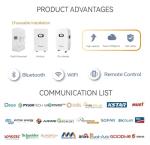 Dawnice 48V 32KWH Lithium Battery（2Sets*16kwh 314AH Solar Power Wall Mounted Grade A Cells 16S Built in 150A BMS Home Storage for Solar System