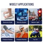 NPP NP12-2.3Ah (T1, 2Pcs) 12V 2.3Ah AGM Rechargeable Sealed Lead Acid Battery for Electronic Scale Device for Colin Medical 8800MSP PRESSMATE Monitor 1pk PS-1220,UB1222,WP2.3