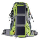 XTPower Xplorer Globetrotter 42 | Ultra Durable Hiking Solar Backpack Lime Green with Removable 10 Watt Panel | Charges USB devices including Smartphones, Tablets, GPS, and more up to 5V