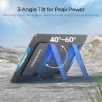 RENOGY REGO 100W Portable Solar Panel, Renogy Solar Panels IP65 Waterproof, 100 Watt Foldable Solar Panel for Camping, Hiking, Fishing, Outdoor, RV, Van, Boat, Off Grid Applications