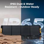 BougeRV 200W Portable Solar Panel with IP65 Water Resistant, Foldable Solar Panel with XT60/DC7909 Connectors, 200 Watt Solar Charger for Camping, RV, Van, Boat, Fishing, Hiking & Off-Grid Use