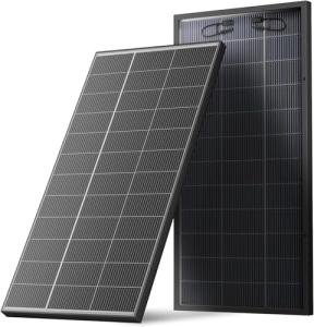 300 Watt Bifacial Solar Panel N-Type 18BB, 25% High Efficiency Monocrystalline Solar Cell Off Grid PV Power for Home Rooftop RV Camper Marine Boat Farm (300W 1Pack)