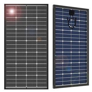 JJN Bifacial 200 Watt Solar Panel 12V 10BB Monocrystalline Solar Panels High Efficiency Solar Module for RV Home Battery Charging Farm Trailer Camper Marine Off Grid System Single Piece