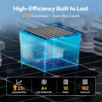 JJN Bifacial 400 Watt Solar Panels 12V 10BB Monocrystalline Solar Panel High Efficiency Solar Module for RV Home Farm Trailer Camper Marine Off Grid System(2 PCS 200 Watt)