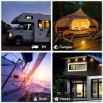 JJN Bifacial 200 Watt Solar Panel, 16BB N-Type 200W 12V 25% High Efficiency 200W Solar Panels, Monocrystalline Solar Module for RV Home Farm Trailer Camper Marine Off-Grid Solar System