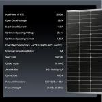 Epoch 200W Bifacial Solar Panels,16BB 12/24 Volt Monocrystalline Solar Panel, High-Efficiency Waterproof Solar Module for RV Camping, Boat, Marine,Off-Grid (200w Single)