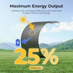 BougeRV 200W Flexible Solar Panel for RVs