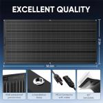 300W Flexible Solar Panel for RVs and Boats
