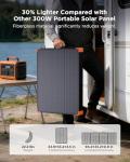 350W Portable Solar Panel, High Efficiency & Foldable