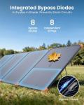 350W Portable Solar Panel, High Efficiency & Foldable