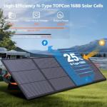 220W Portable Solar Panel with Adjustable Kickstand