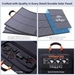 220W Portable Solar Panel with Adjustable Kickstand