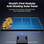 215W Anti-Shading Bifacial Solar Panel,Callsun N-Type 16BB Monocrystalline PV Module, Over 25% High Efficiency,Ideal for 12V System,RV,Marine,Power Station,Off-Grid