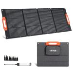 VEVOR 150W Foldable Monocrystalline Solar Panel, 23% Efficiency Portable ETFE Mono Solar Panel Charger with MC4 Output, Type-C, QC3.0 USB & DC Ports, IP67 Waterproof for Power Stations Camping Hiking