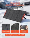 VEVOR 150W Foldable Monocrystalline Solar Panel, 23% Efficiency Portable ETFE Mono Solar Panel Charger with MC4 Output, Type-C, QC3.0 USB & DC Ports, IP67 Waterproof for Power Stations Camping Hiking