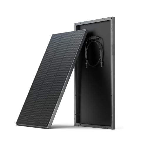 EF ECOFLOW 2PCS 100W 12V Solar Panels, High Efficiency Monocrystalline PV Modules, IP68 Waterproofing, Ideal for RV& Marine Rooftop, Farm Battery, Power Kits & Ecosystem