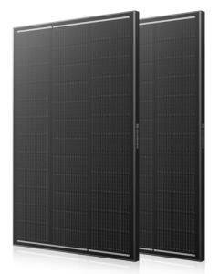 ECOBOSS 200 Watt Solar Panel, 2 Pack 100W Solar Panels, N-Type 16BB 12V Solar Panel with 25.6% Conversion Efficiency, Monocrystalline Modules for RV Power Systems, Marine, Cabins & Off-Grid System