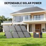 SOLUPUP 100W Portable Foldable Folding Solar Panels, IP67 Waterproof for Camping, Outdoor Power Supply, Compact 8-Fold Design with MC-4 Output, High-Efficiency Charging for Devices