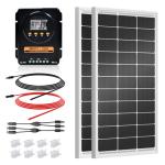 ECO-WORTHY 200 Watts 12 Volt/24 Volt Solar Panel Kit with 20A Bluetooth APP Monitoring MPPT Controller and High Efficiency Monocrystalline Solar Panel for Home,RV,Camper,and Other Off Grid Application