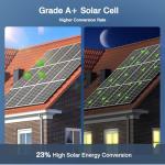 300 Watt Solar Panel 18BB 24.5% High Efficiency 300Watt Solar Panels Monocrystalline 12V/24V for RV Boat Rooftop Camping and Other Off Grid Applications (300w Single Solar Panel)