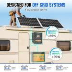 ECO-WORTHY 200 Watts 12 Volt/24 Volt Solar Panel Kit with 20A Bluetooth APP Monitoring MPPT Controller and High Efficiency Monocrystalline Solar Panel for Home,RV,Camper,and Other Off Grid Application